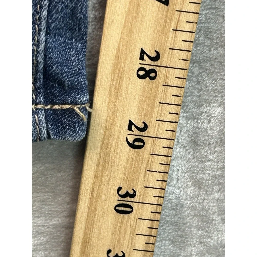 D. Jeans Womens Sz 14 Blue BootCut Slash Pocket High Rise Western Cowgirl Boho